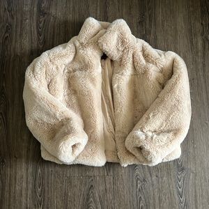 Forever 21 Cream Winter Coat